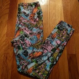 LuLaRoe Euro City Print Leggings